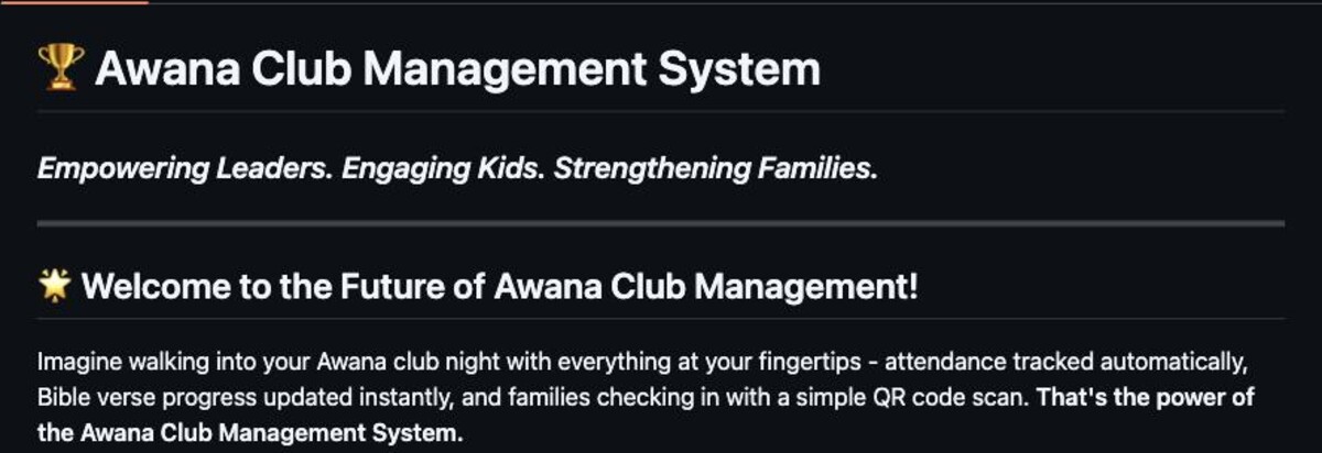 Awana Club Management